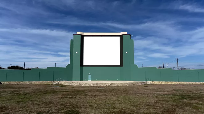 Angel Nevarez and Valerie Tevere, Mission Marquee Plaza, 2021. Archival Pigment Print on Hahnemühle Photo Rag Baryta. 17 x 30.” Courtesy of the artists. - COURTESY OF ARTPACE