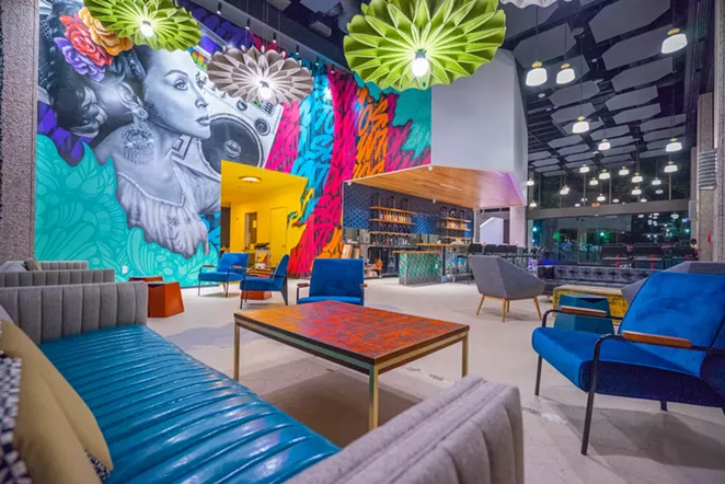 During the event, attendees will take a breather at immersive art gallery Hopscotch's lounge. - COURTESY OF PABST BLUE RIBBON