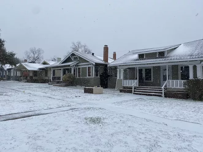 This San Antonio neighborhood was without power during February's winter storm. - SANFORD NOWLIN