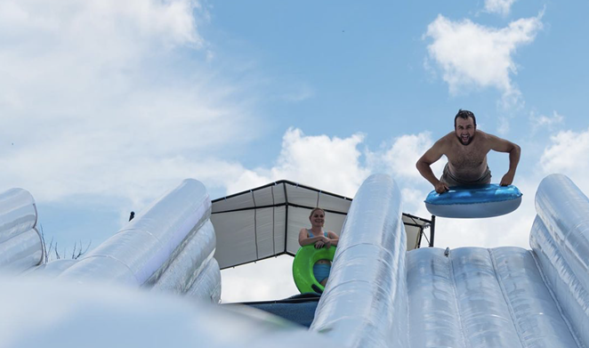 Summer Splash LLC is bringing its Slide the Slopes event to the Lone Star State. - INSTAGRAM / SLIDETHESLOPES