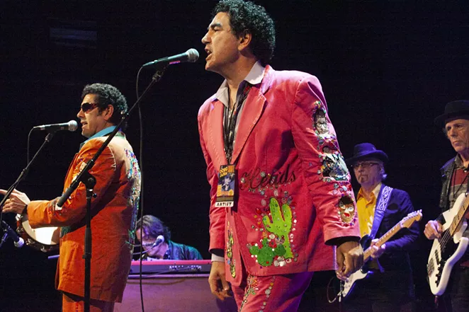 Music by the Krayolas, fronted by Hector Saldaña (center), is featured a new documentary about legendary music journalist Ben Fong-Torres. - JANA BIRCHUM