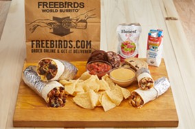 Freebirds World Burrito will offer hungry dads a complimentary upgrade. - PHOTO COURTESY FREEBIRDS