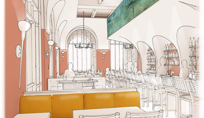 A rendering of Allora, as designed by Austin-based Sanders Architecture. - COURTESY ALLORA