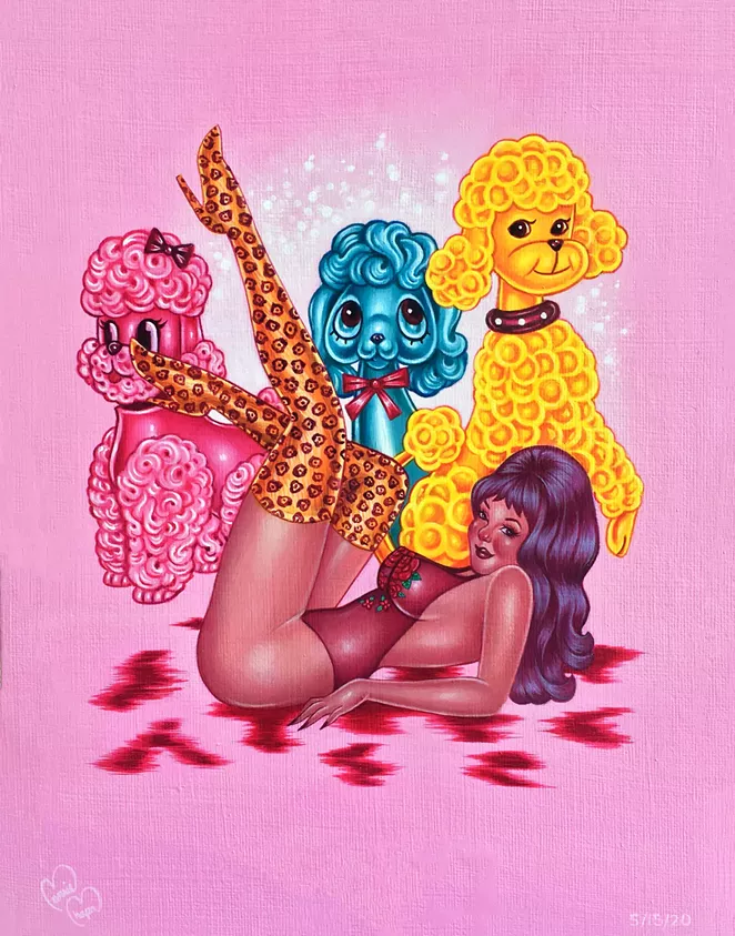 Connie Chapa's "Not For Children" will be featured at Not For You Gallery in the Upstairs Studios at Blue Star. - CONNIE CHAPA