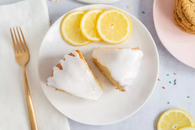 Southern Roots' lemon cake is among its vegan treats. - PHOTO COURTESY SOUTHERN ROOTS VEGAN BAKERY