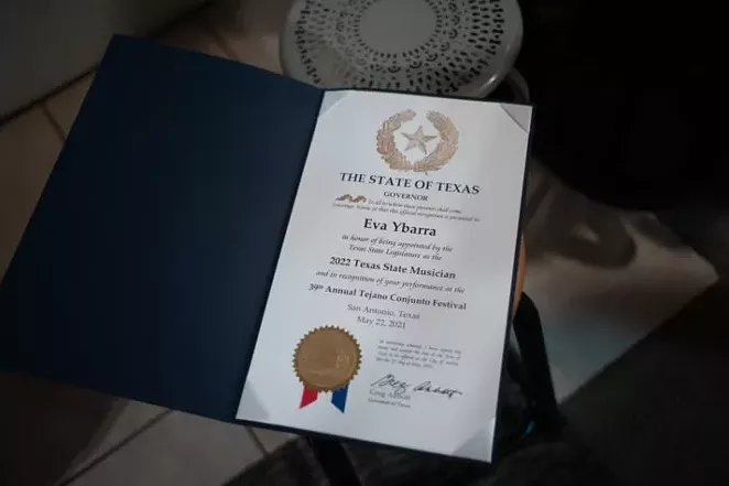 Eva Ybarra was named the 2022 Texas State Musician in May. - TEXAS OBSERVER / IVAN ARMANDO FLORES