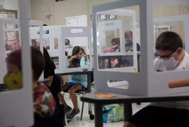 The Texas Supreme Court’s order Thursday temporarily allows school districts to require face coverings. - TEXAS TRIBUNE / SHELBY TAUBER