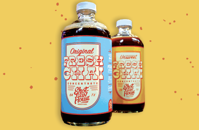 Shotgun House Roasters’ fresh chai concentrate is now available at Central Market. - PHOTO COURTESY / SHOTGUN HOUSE ROASTERS