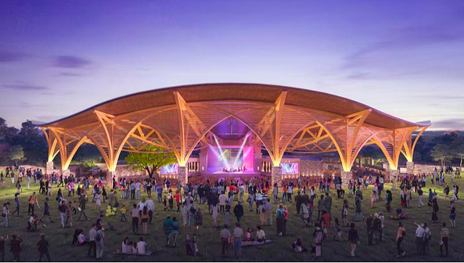This rendering shows lawn seating at the retooled Sunken Garden. - COURTESY IMAGE / OJT ARCHITECTS