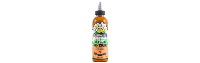 Austin-based Yellowbird Foods Bliss & Vinegar hot sauce will appear on YouTube interview series "Hot Ones.” - PHOTO COURTESY YELLOWBIRD FOODS