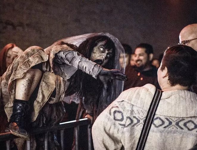 The 13th Floor's haunted house in downtown San Antonio is a popular place to get spooked each year. - INSTAGRAM / 13THFLOORSA