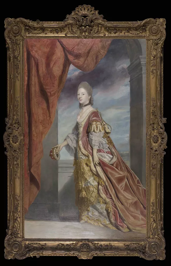 Sir Joshua Reynolds (English, 1723–1792), Mary, Lady Arundell of Wardour, ca. 1767–1768, Oil on canvas, 95 x 58 in. (241.3 x 147.3 cm), Purchased with funds provided by the Sarah Campbell Blaffer Foundation, 81.74 - COURTESY OF SAN ANTONIO MUSEUM OF ART