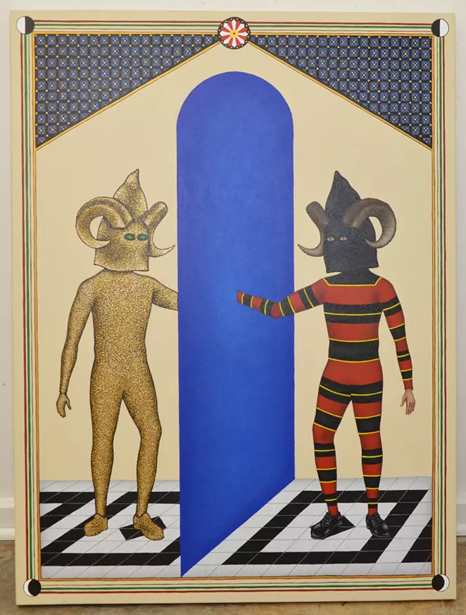 Smolleck's painting Boundaries of Opacity. - BRYAN RINDFUSS