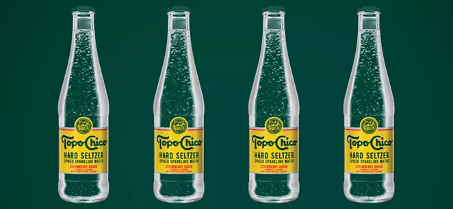 Topo Chico Hard Seltzer's Strawberry Guava flavor will soon appear on Texas shelves in the iconic, 12-oz glass bottles synonymous with the brand. - PHOTO COURTESY TOPO CHICO