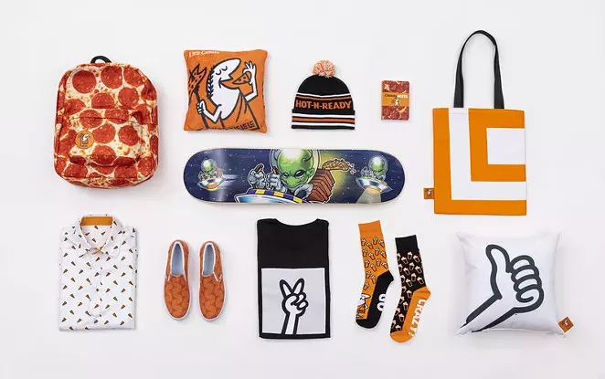 Little Caesars has debuted a “cheesy, campy collection” of merchandise. - PHOTO COURTESY LITTLE CAESARS