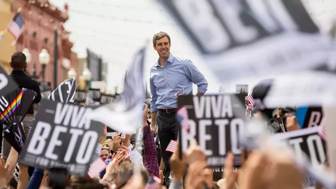 Beto O’Rourke’s first official 2020 presidential campaign rally was in El Paso in March 2019. - TEXAS TRIBUNE / IVAN PIERRE AGUIRRE