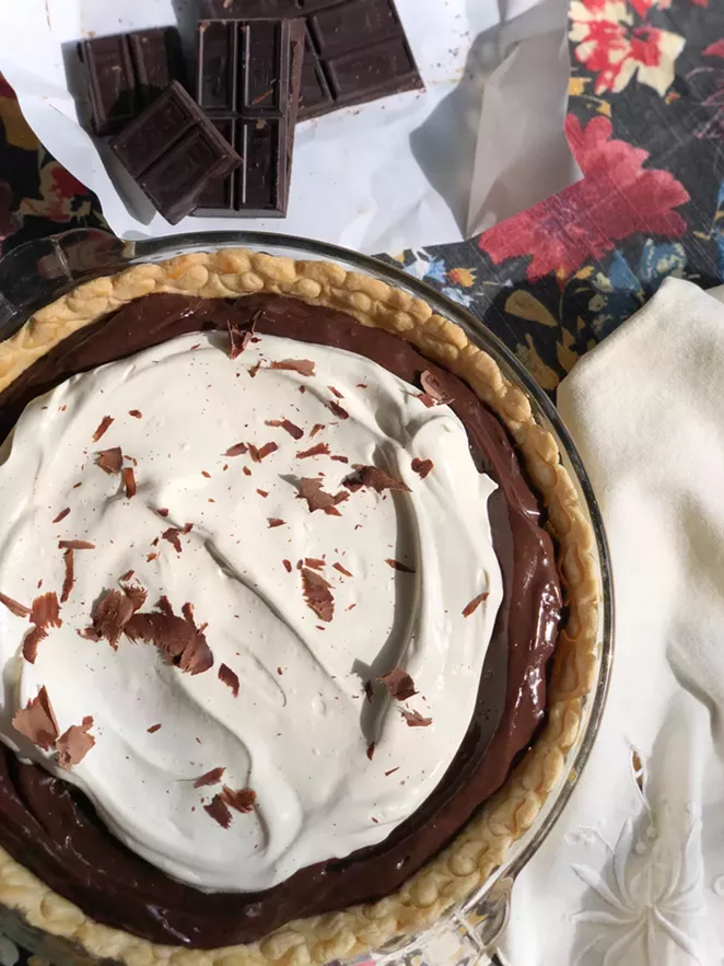It takes six hours to make this chocolate pie — but it's worth the wait. - NINA RANGEL