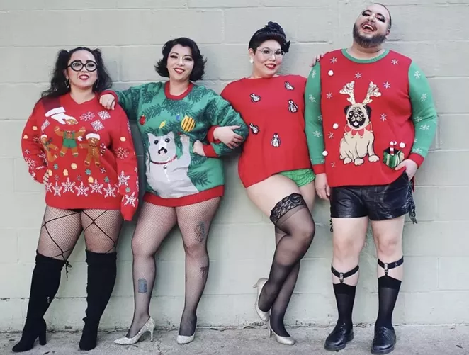 The Pastie Pops are bringing their Christmas Burrr-lesque show to the Bonham Exchange on Dec. 11. - INSTAGRAM / PASTIEPOPS