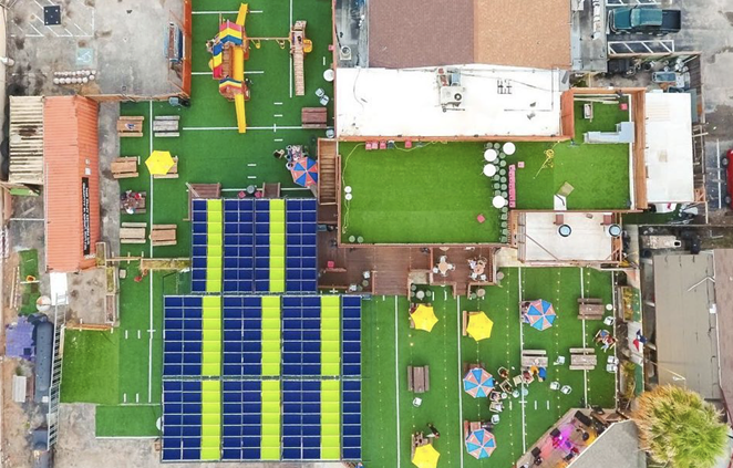Backyard on Broadway this month debuted a fresh new look on its outdoor patio. - INSTAGRAM / BACKYARDONBROADWAYSA