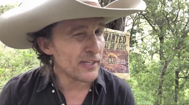 Will he or won't he? How should we read the wink? - TWITTER / MCCONAUGHEY