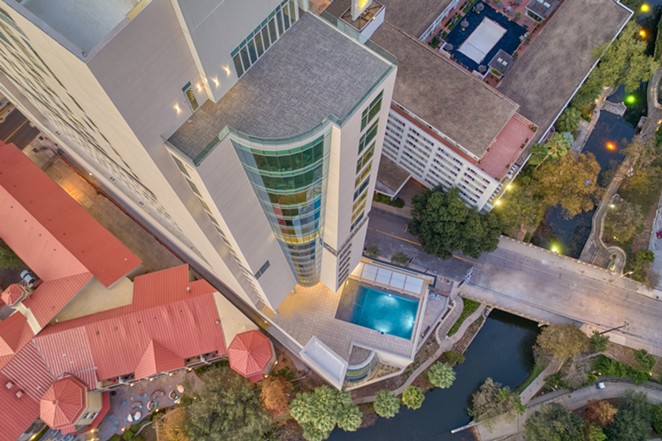 Want to throw yourself off a 21-story high-rise hotel? This event is for you. - PHOTO COURTESY THOMPSON SAN ANTONIO – RIVERWALK