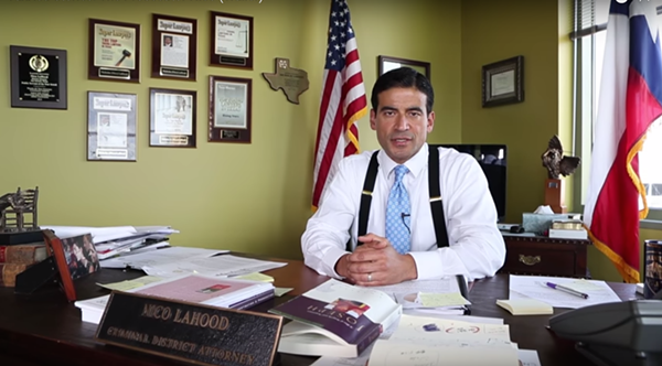 This still from a YouTube video shows Bexar County District Attorney Nicholas "Nico" LaHood saying autism is caused by vaccines. - YOUTUBE | SCREEBGRAB