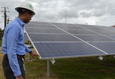 Solar panels installed at Fort Sam Houston in January 2017. - JOINT BASE SAN ANTONIO