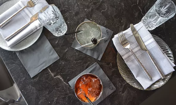 A Luxardo spritz, and an Aperol spritz from Battalion - JESSICA ELIZARRARAS