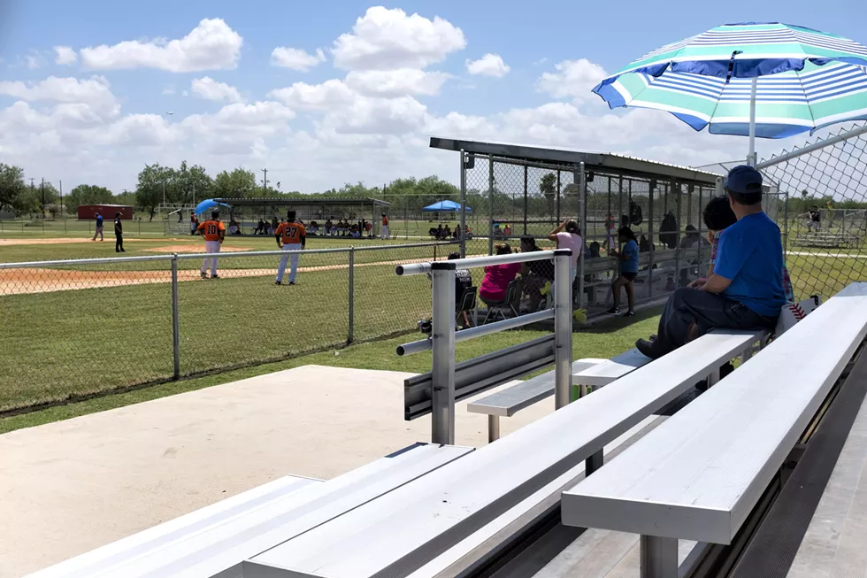 The bleachers haven't been full on a game day since the raid. - VERONICA G. CARDENAS