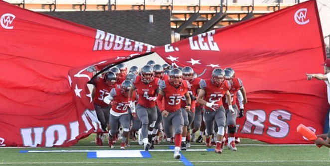 Robert E. Lee football team, the Volunteers. - TWITTER VIA @LEEVOLSFOOTBALL