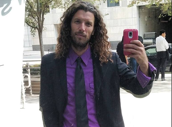 A pre-trial self portrait. - ALEXEI WOOD VIA FACEBOOK