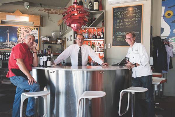 Damien Watel, left, and Bruce Auden, right - LAUREN DE HOYOS