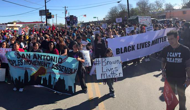 Members of SATX4 at 2016's MLK March - FACEBOOK / SATX4