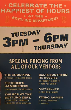 All the deals during happy hour! - ERIN W.