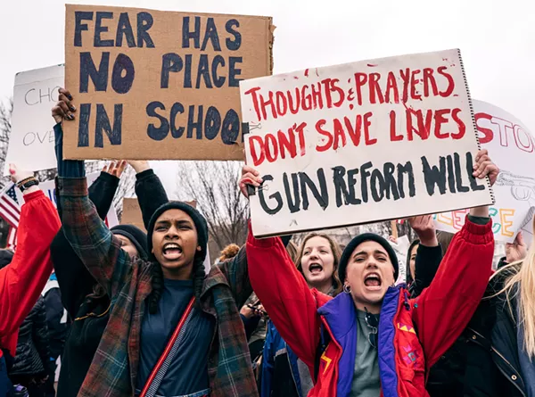 Teens protesting after the Parkland shooting in Washington, D.C. - WIKIMEDIA COMMONS