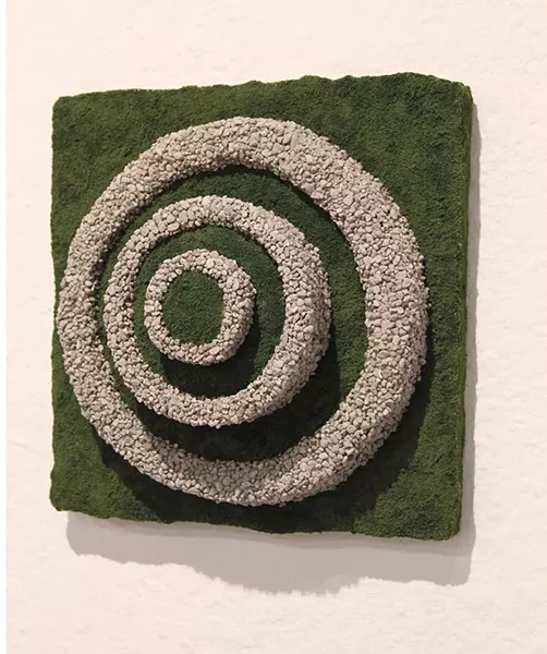 Emily Fleisher’s assemblage "Terraced" - COURTESY