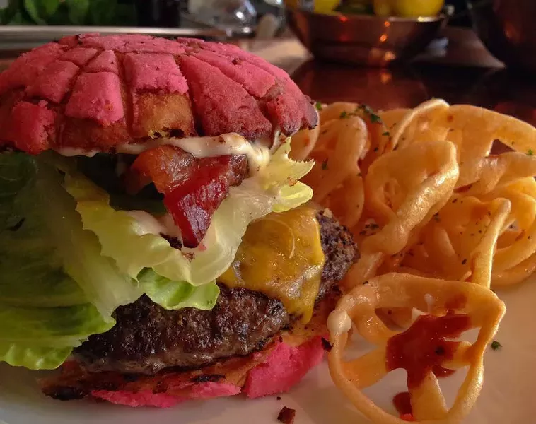 Old Main Assoc.'s concha burger. - COURTESY