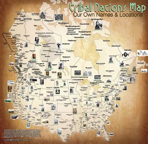 A map of Mexico features both the original and commonly known names of some indigenous nations. (CLICK TO ENLARGE) - AARON CARAPELLA