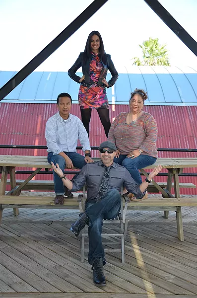 Clockwise from top: Host Cassandra Lazenby; Alamo City Group Executive Director Jennifer Gonzalez; Producer Luis Muñoz; and Alamo City Group Director of Policy and Resource Michael Shackleford. - BRYAN RINDFUSS