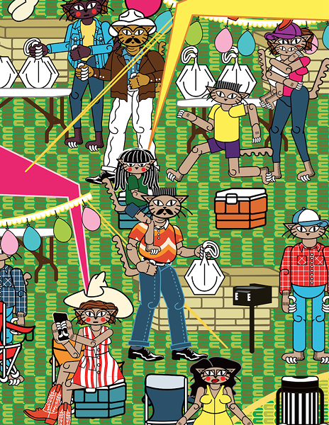 Michael Menchaca, “Vignettes of San Antonio” (Ruiz-Healy Art)