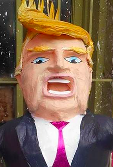 A Mexican artist created a Donald Trump piñata.