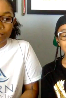 Nina Carr and Jaydyn Carr speak to the media from their home during a recent "Making Money" appearance on Fox Business.