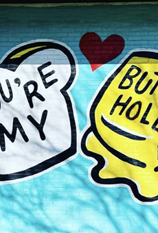 East Austin’s "You're My Butter Half" mural was defaced last week.