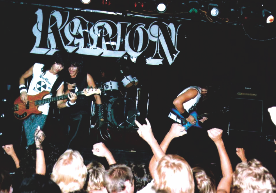 Art Villareal and Karion shred in front of enthusiastic fans. - COURTESY