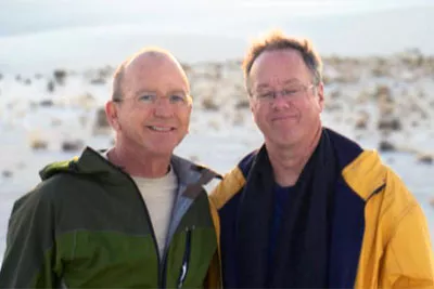 Judge Steven Kirkland with his husband Mark Pathie - COURTESY