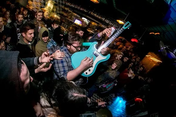 Grasshopper Lies Heavy frontman James Woodard serves up the skronk. - FILE PHOTO