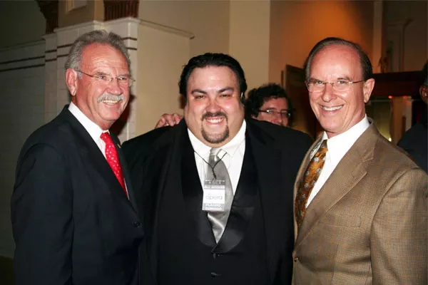 A 2012 photo of Mark Richter (center) with former Mayor Phil Hardberger and County Judge Nelson Wolff. - FACEBOOK