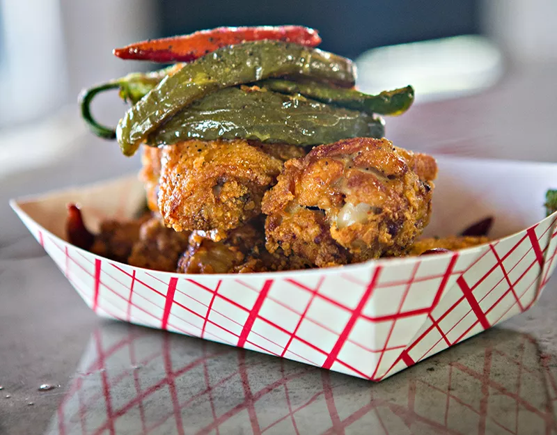 Clear your sinuses with Attagirl’s Nashville-style hot chicken. - DAN PAYTON