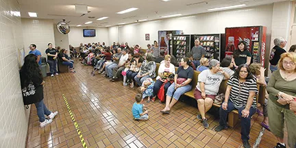 No more: Visitors to Bexar County jail in the future will talk to inmates through a new video system. - COURTESY