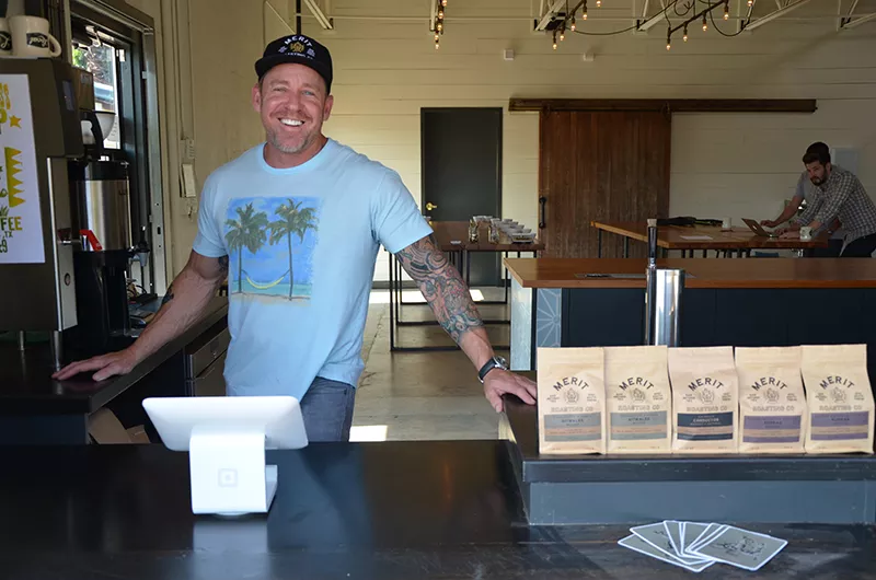 Merit Roasting's Robby Grubbs. - BRYAN RINDFUSS